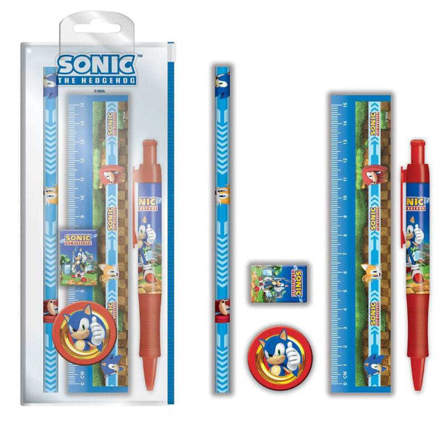 Set Cancelleria Sonic - Kit Scuola Speed Gaming 5 Pezzi