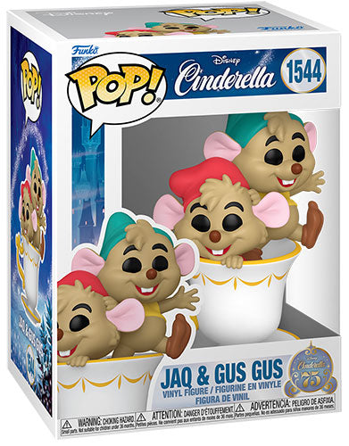 Funko Pop Jaq e Gus Gus #1544 Disney - Topolini Cenerentola Classico