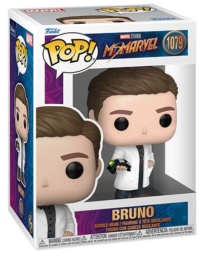Funko Pop Bruno #1079 Ms. Marvel - Migliore Amico Leale Kamala Khan Supporto