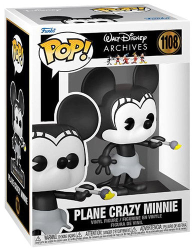 funko pop plane crazy minnie 1108 (disney)